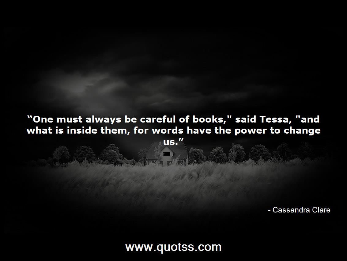Cassandra Clare Quote on Quotss