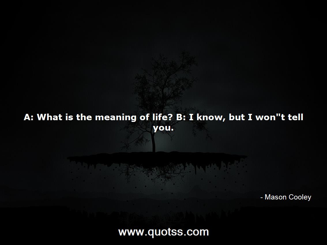 Mason Cooley Quote on Quotss