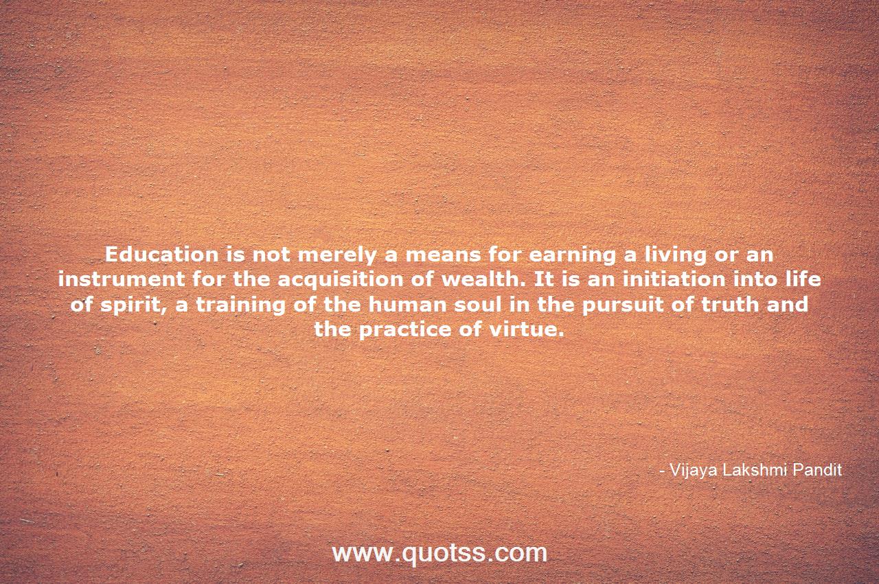 Vijaya Lakshmi Pandit Quote on Quotss