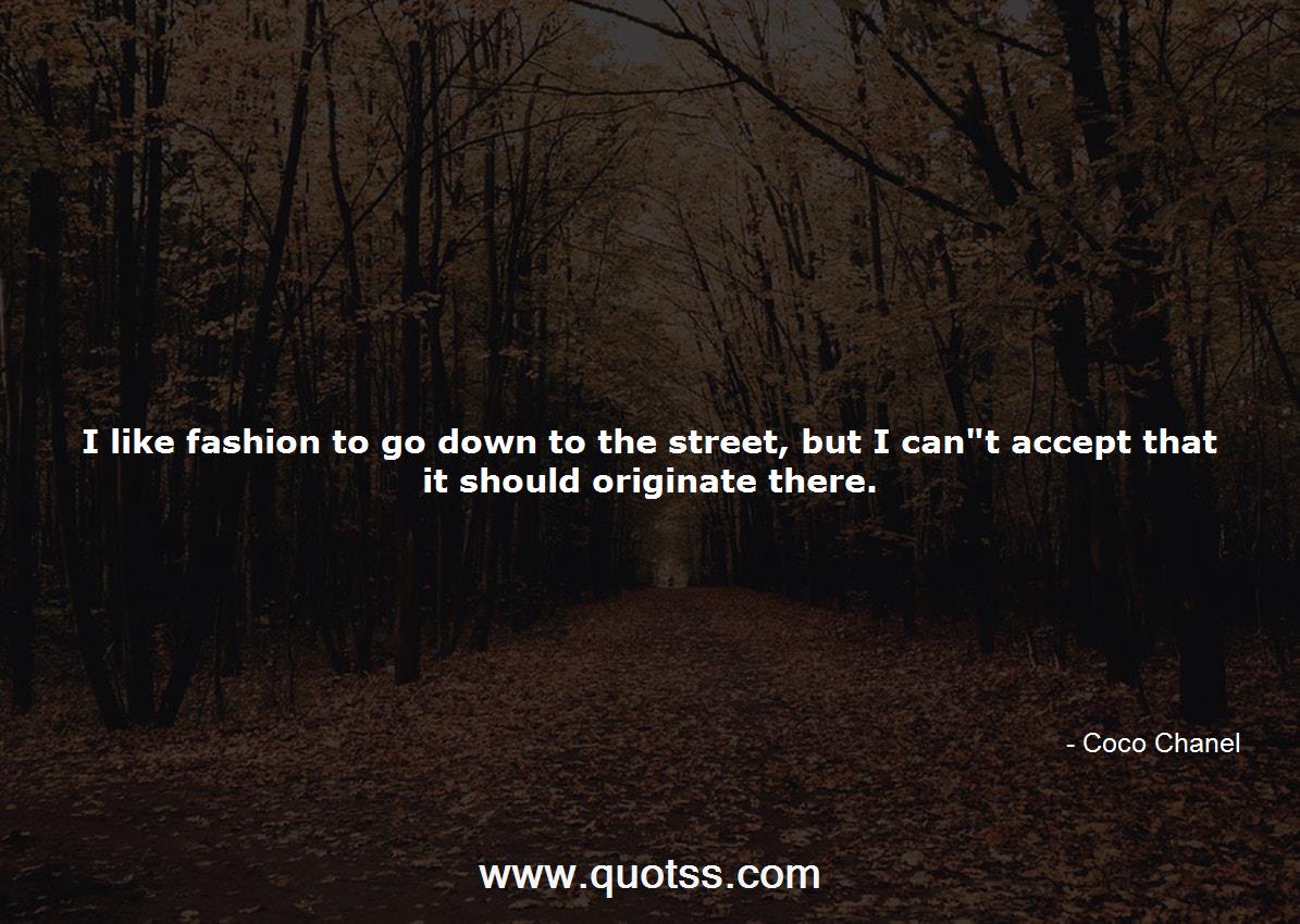 Coco Chanel Quote on Quotss
