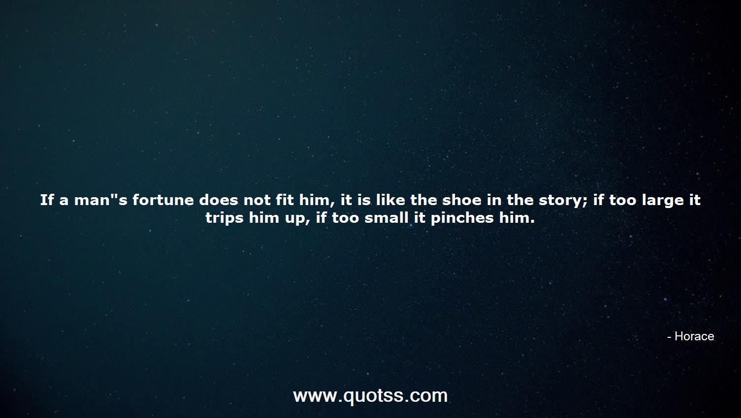 Horace Quote on Quotss