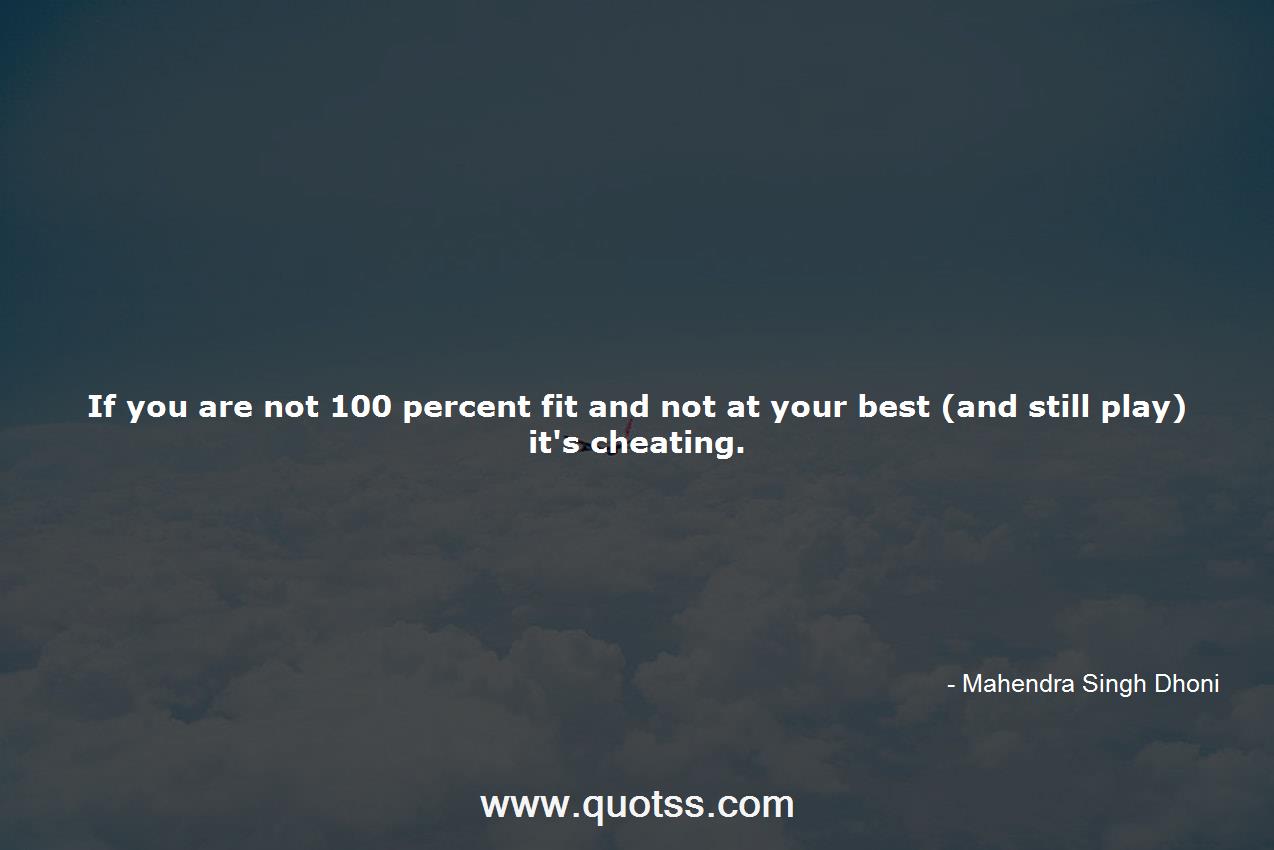 Mahendra Singh Dhoni Quote on Quotss