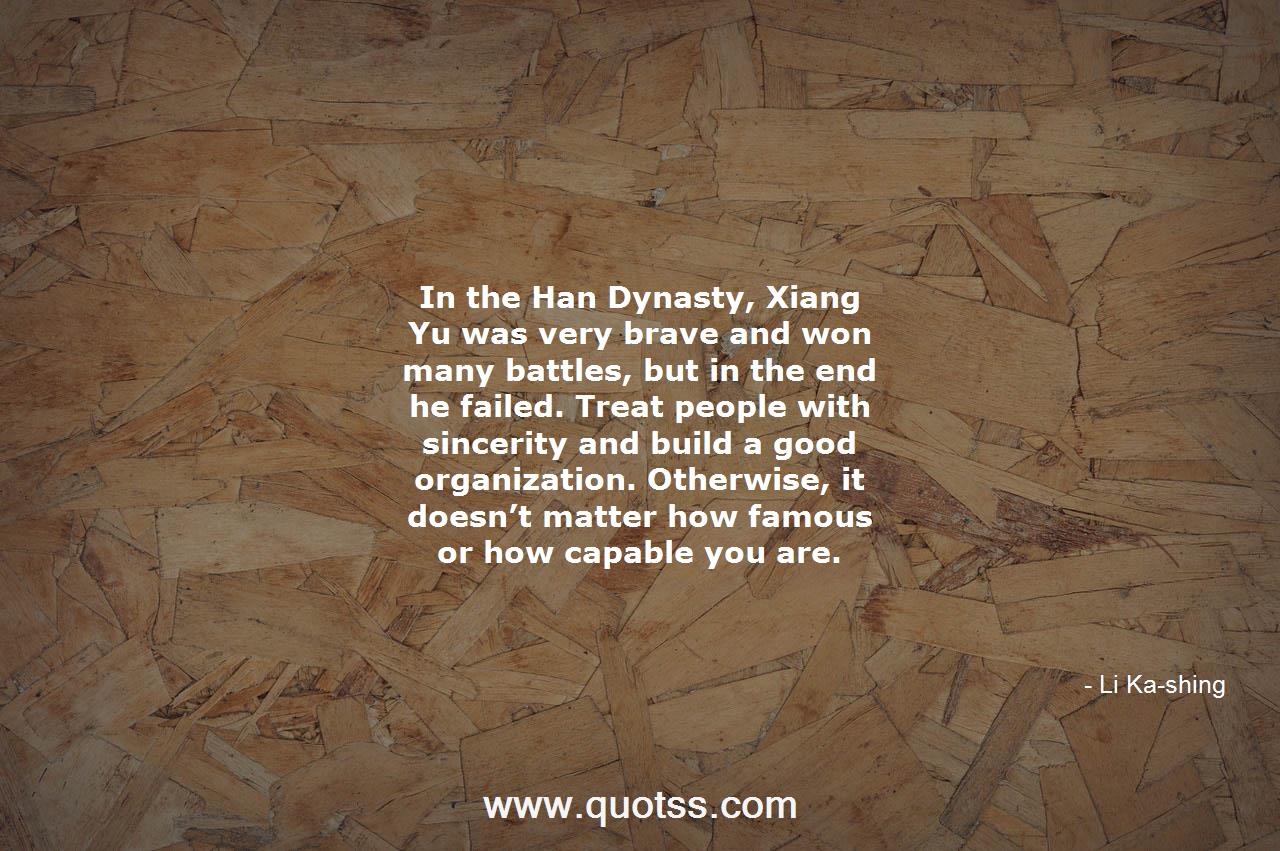 Li Ka-shing Quote on Quotss