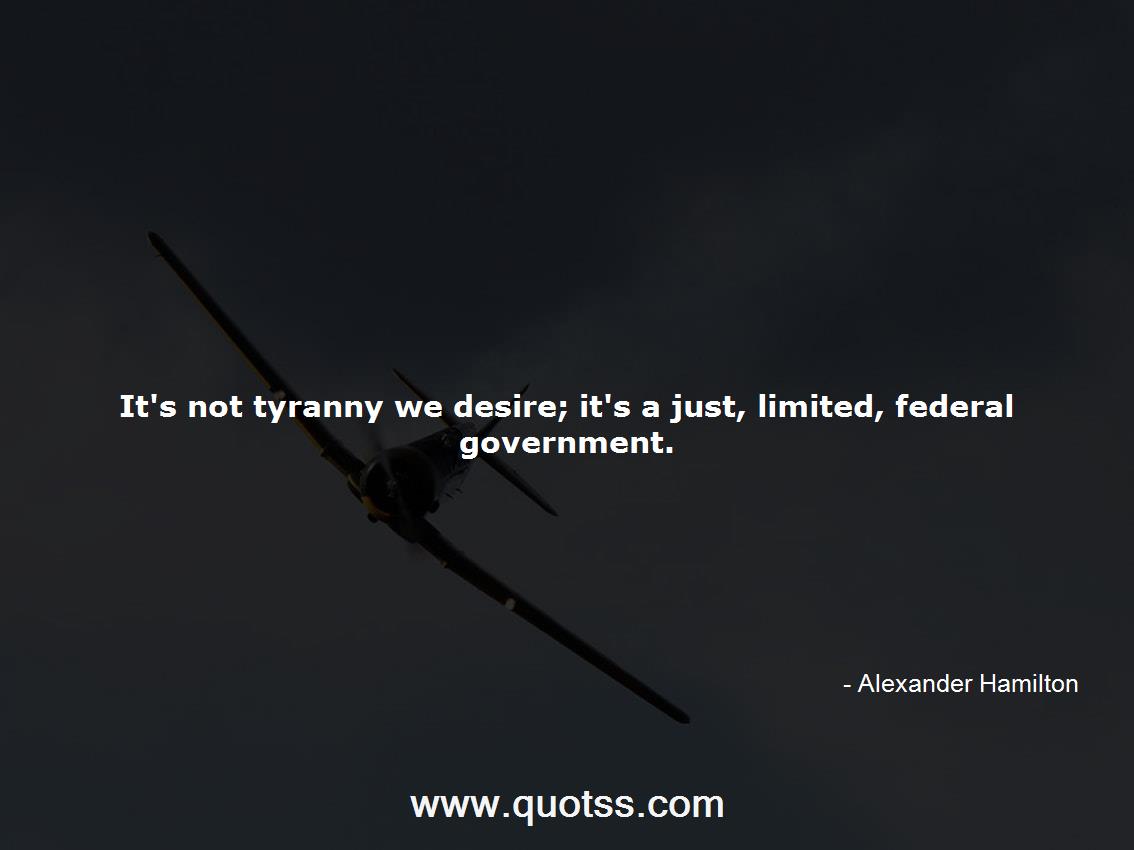 Alexander Hamilton Quote on Quotss
