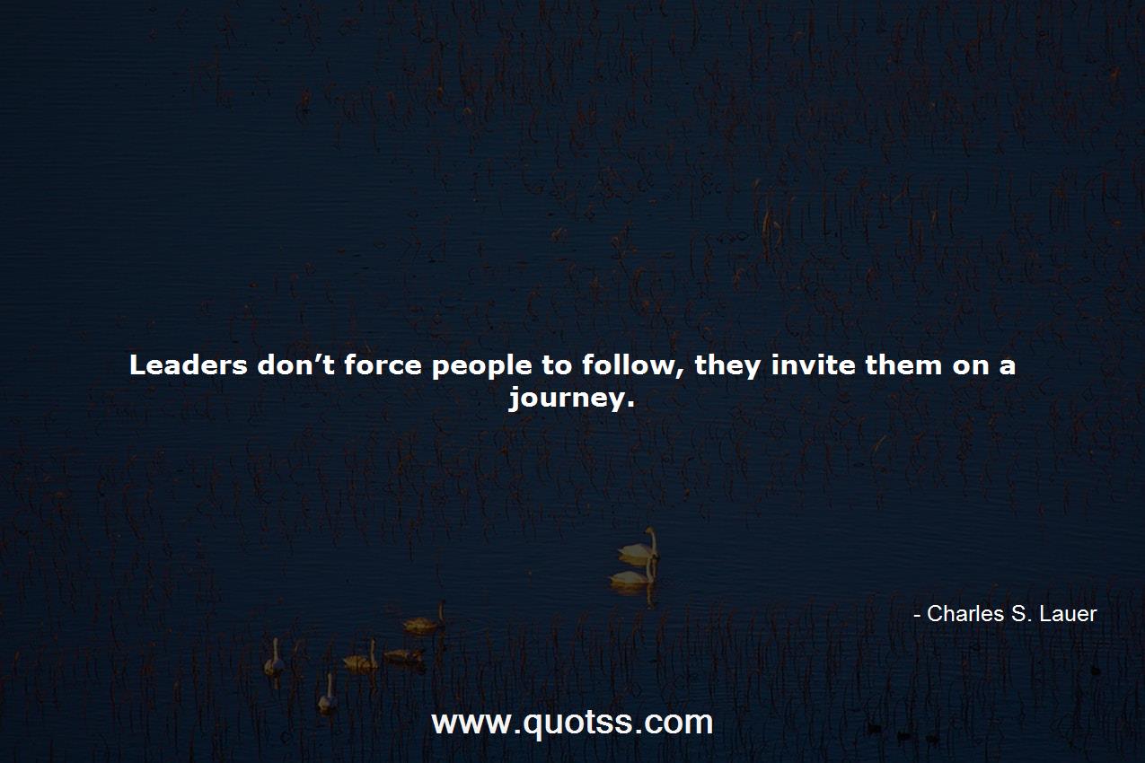 Charles S. Lauer Quote on Quotss
