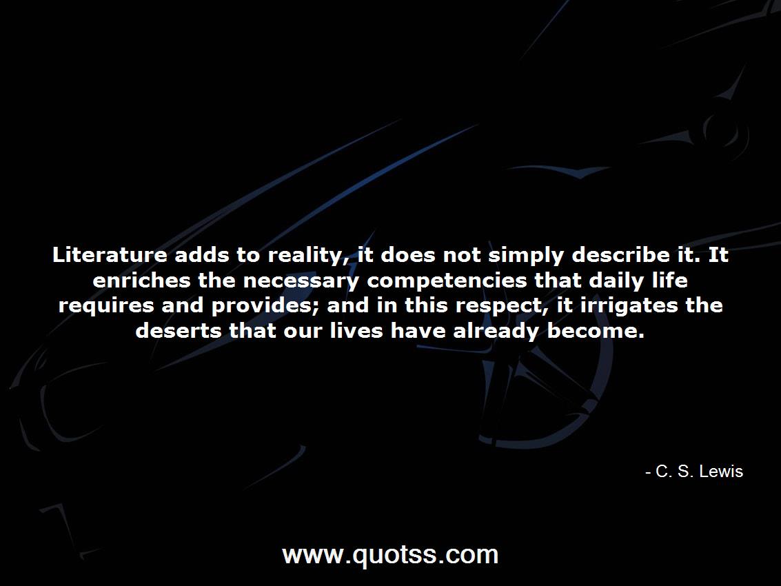 C. S. Lewis Quote on Quotss