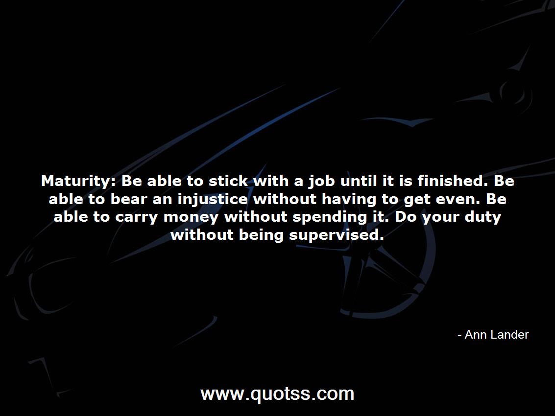 Ann Lander Quote on Quotss