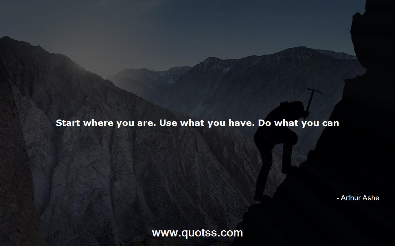 Arthur Ashe Quote on Quotss