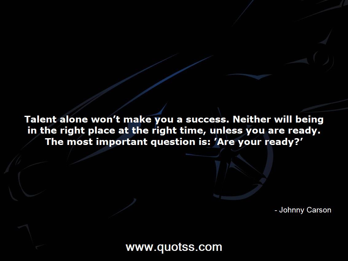 Johnny Carson Quote on Quotss