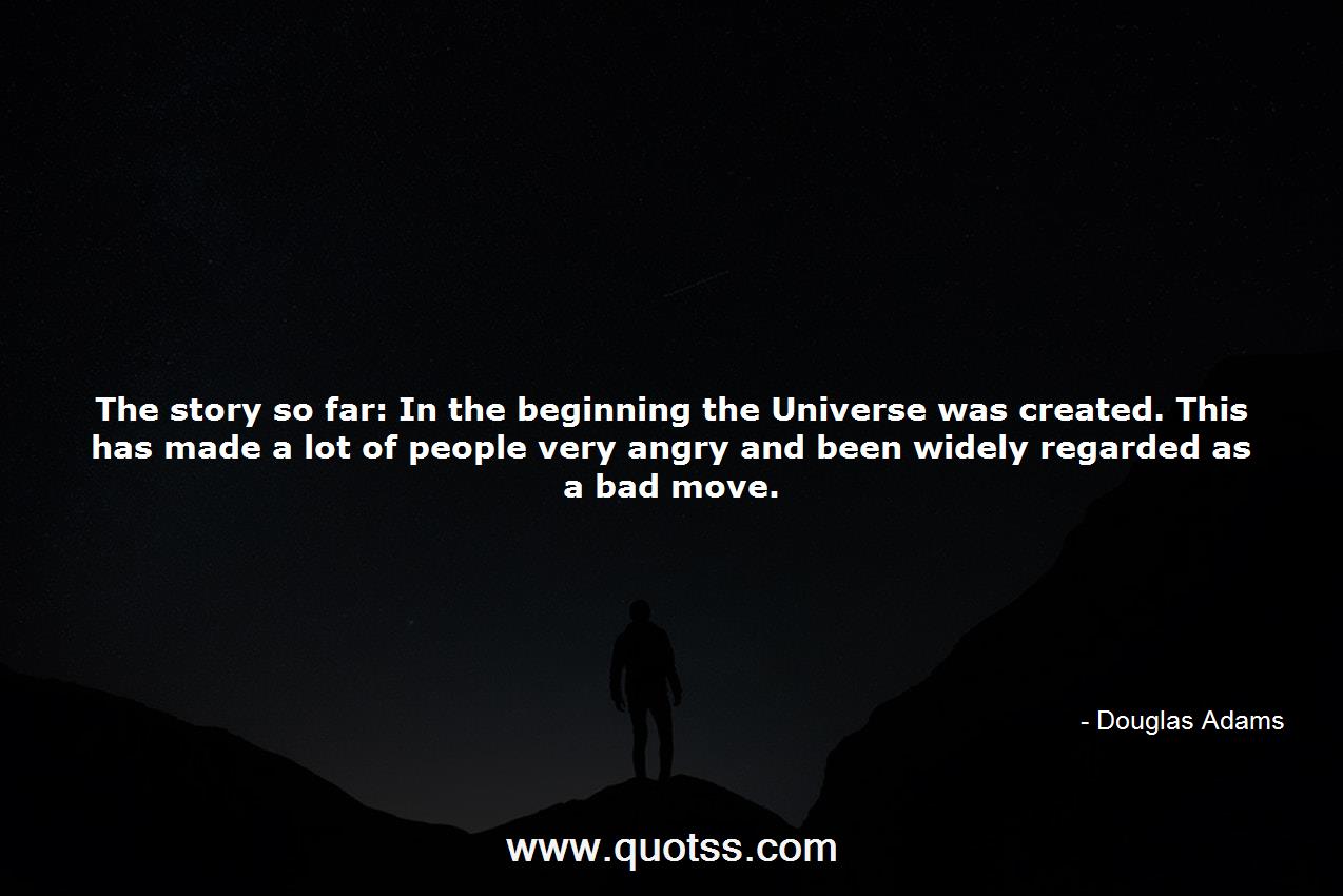 Douglas Adams Quote on Quotss