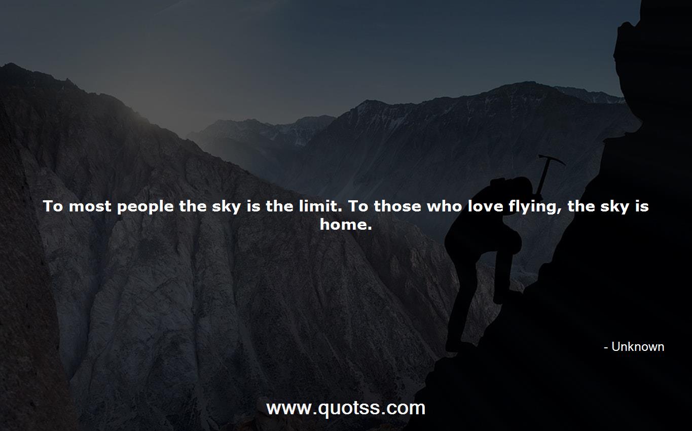 sky is the limit quote