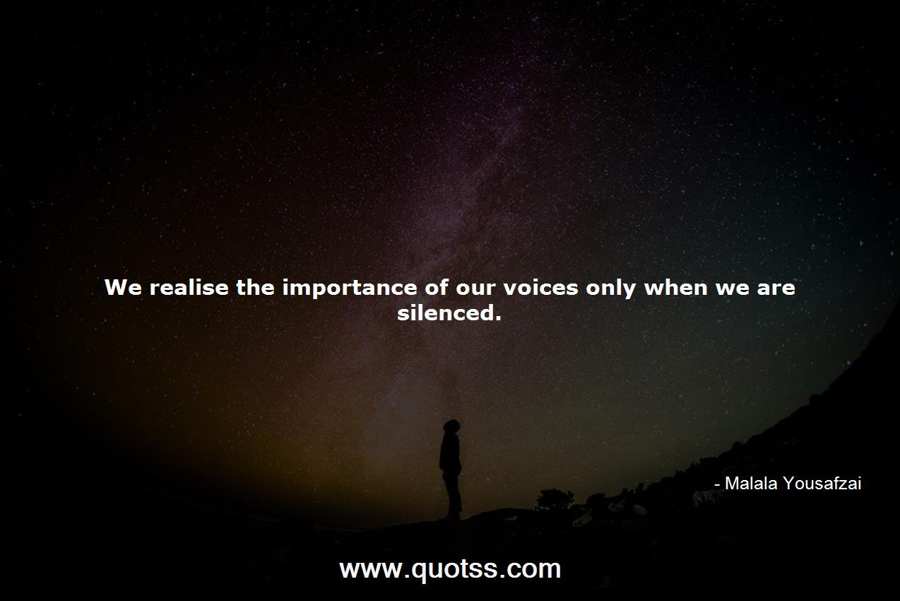 Malala Yousafzai Quote on Quotss